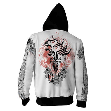 Final Fantasy Cosplay Disfraz Traje Conjunto Sudadera con Pantalones para Adultos Unisex